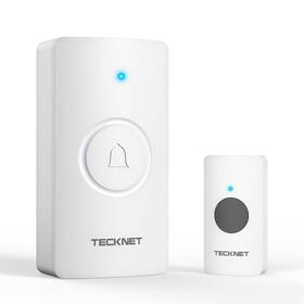 Ip67 Tecknet 056243628551 Wireless Doorbell 1300ft Waterproof Classroom Battery-powered
