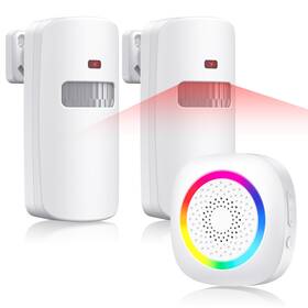 Alert10s Tecknet 056243647033 Wireless Motion Sensor Door Chime Fast Detection Pir Entry Interval