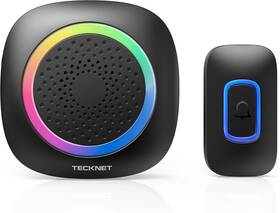 1300 Tecknet 445034424461 Longest Feet Wireless Doorbell With Rgb Alarm Lighting Battery-powe