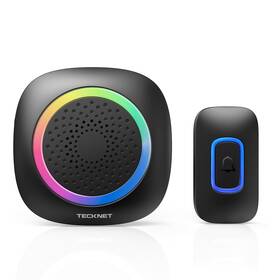 995ba01 Tecknet Longest 1300 Feet Wireless Doorbell With Rgb Alarm Lighting Battery-powered I