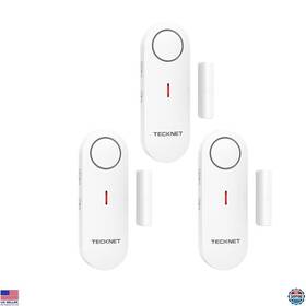 B0by8d81nb Tecknet Door Alarms For Kids Safety Window And Pool Alarm 3-level Volume Control 3 Pack
