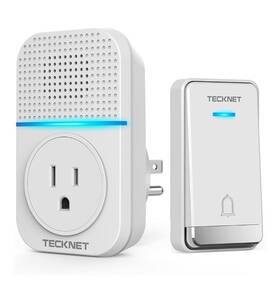 Hwd01806 Tecknet Wireless Doorbells For Home 60 Ringtones And 5 Level Volume 1300ft Range