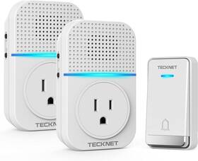 Hwd01816 Tecknet Self-powered Wireless Doorbell Waterproof Door Chime Kit