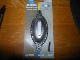 Teiber 647881075194 New Led Oval Raceway Dome Push Button Model Bsoo-ap By Antique Pewter