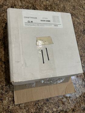 Teiber/craftmade 095521900069 Cl-w White Cover Traditional 8 Inch X8 Basic Door Chime