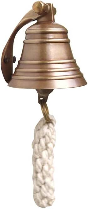 43493-18346 The Metal Magician 2 Inch Antique Brass Bell Quality Marine Wall Mounted Ship Hanging