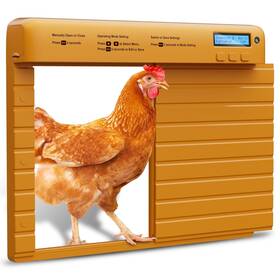 Ccd02 Timebal Automatic Chicken Coop Door Battery Powered With Timer And Light Sensor Lcd Di