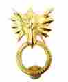 Tkb-drger771b-k The King S Bay Dragon Face Front Door Knocker Solid Brass Vintage Sty Gamer Medieval