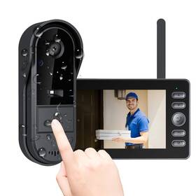 25a06026 Tkmars Door Bell Camera Wireless No Subscription With Monitor For Apartment Timbre