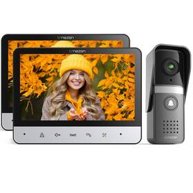 E20-2v1 Tmezon Video Intercom System 2x 7ftftmonitor Wired Door Phone Doorbell