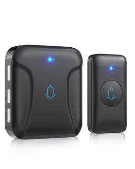 Ip55 Tobebright 056776404189 Door Bells Kit Wireless Doorbell Waterproof Cordless 1 Push