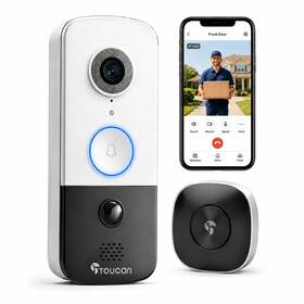 B0dhwzrmyc Toucan Doorbell Camera Wireless Chime 2k Video 180 Wide View No-wiring