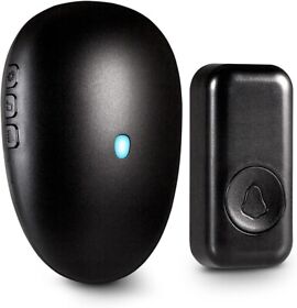 Aub09lcssnr7 Towode Wireless Doorbell Kit With 4 Volume Levels 57 Melodies 1000foot Range Black