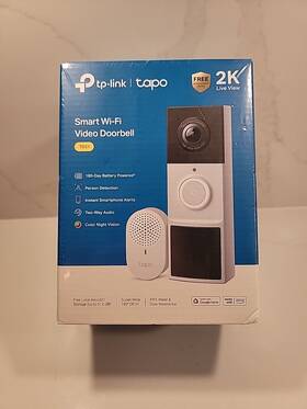 0170600691 Tp-link Tapo Smart Wi-fi Video Doorbell 2k Live View Model Td21 Sealed New