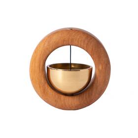 Treelf 792332766180 Magnetic Shopkeepers Bell For Door Opening Golden Silk Wood Ch... Fast Ship