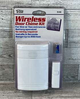 Trine 011009203910 Vintage 1996 Wireless Door Chime Kit For 1 Or 2 Entrances 510 New Read