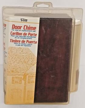 Trine 011009204924 1997 Door Chime 2 Note Front 1 Back New Sealed Cherrywood #79-5