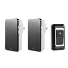 Ts-k108w12 Unbranded Chime Led Volume Wireless Doorbell Plugin Receiver Transmitter