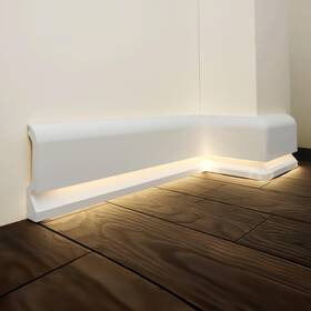 Asl-001-a Tualca 7-piece 94.5 55.12 Ft Led Baseboard Molding With Duct Kit For Seamless