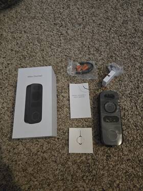 Sc021-wr2 Tuya Wireless Video Doorbell 1080p - Black