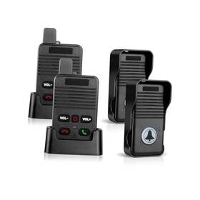F90-2bk Uhaxz Wireless Doorbell Hands Free Intercom Doorbells 1000ft Range Full Duplex Two