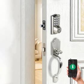 D5-p-f Umik Umiksmart C5 Fingerprint Smart Door Lock Keyless With Handle Built-in Wifi Keypad D