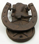 Unbranded Cowboy Boot Horse Shoe Door Knocker Cast Iron Rustic Metal Look Western Decor 794685168703
