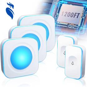 Unknwon 445033912990 Doorbells For Home Flashing Light With Buttons Receivers Hearing Impaire Volume