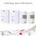 Us-0506 1byone 2 Packs 36 Chimes Wireless Patrol Pir Sensor Detector Doorbell Chime System
