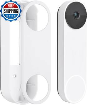 Ndm05 Us No-drill Adhesive Mount For Google Nest Doorbell Battery - White