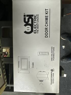 Bck1-pdwh1un Usi Electric Door Chime Kit One Unlighted Button New Open Box