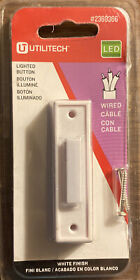 2369366 Utilitech White Led Doorbell Button Fast Free Shipping Best Price Only 1 Left