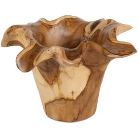 17134 Uttermost Teak Flow Natural Wood Outdoor Bowl