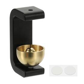 Uxcell 678202059319 1 Set Shopkeepers Bell Metal Door Chime Hanging C-shape Black