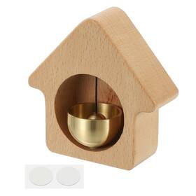 Uxcell 678202059449 1 Set Shopkeepers Bell Wood Door Chime Hanging Beige House