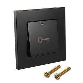 Uxcell 784958203576 Push To Exit Button Switch Wall Mounted Resettable Square Black Ac 250v 16a