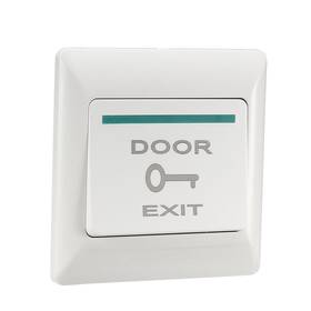 Uxcell 784958203798 Push To Exit Button Release No/nc/com Door Switch Panel 86mmx86mm 36v 3a White