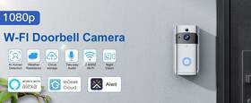 Veat00l 744110631654 Wireless Video Doorbell 1080p Hd Smart Camera With 2-way Audio Motion Detection