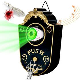 Venforze 601673600711 Best Halloween Decorations Doorbell Animated Eyeball With Spookysounds Decor