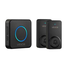 Ip54 Vevor 197988352839 Wireless Doorbell 1000ft Range 48 Ringtones Waterproof Black
