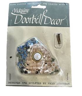 Vickilane 710120000490 Beehive Doorbell Decor Bee Keeper Hive Lighted Button Morning Glory