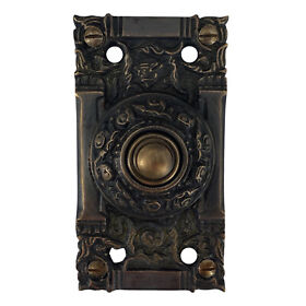 Sw-sep-200410 Victorian Replica Electric Push Button Door Bell In Hand Highlighted Bronze
