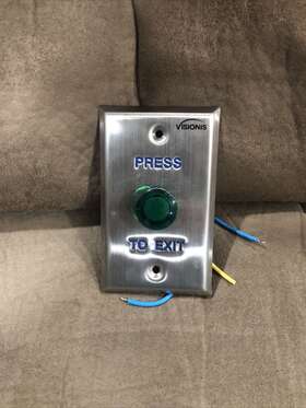 Vis-7003 Visionis Stainless Steel Doorbell Type Exit Button Tested
