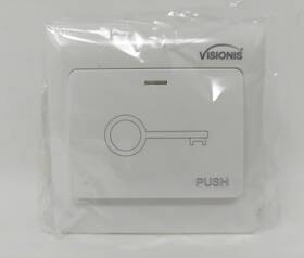 Vis-7030 Visions 7pcs Push To Exit Button Release No/nc/com Door Switch 36v 3a White