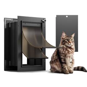 Vdd001 Vosoir Cat Door For Wall All Aluminum Doggy Doggie Pet Small Dog With Cl