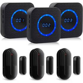 Vrbgify 313086631601 Wireless Door Chime Sensor Plug-in With 800 Ft. Range 55 Chimes 5 Volume Levels Ad