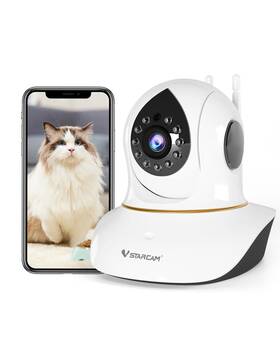 C38s-pd Vstarcam Interactive Pet Camera With Dual Wifi Antennas 360 Pan-tilt 2k
