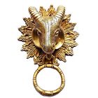 Vzh358 Aakrati Goat Face Door Knocker Brown 689354923113