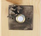 W-drbell-sqrbvr-b Timber Bronze Llc Beaver Square Doorbell Button