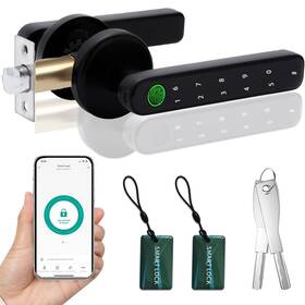 Wl-dk-b07 Wah Lin Parts Smart Fingerprint Door Lock Keyless Entry With App - Cards Backu